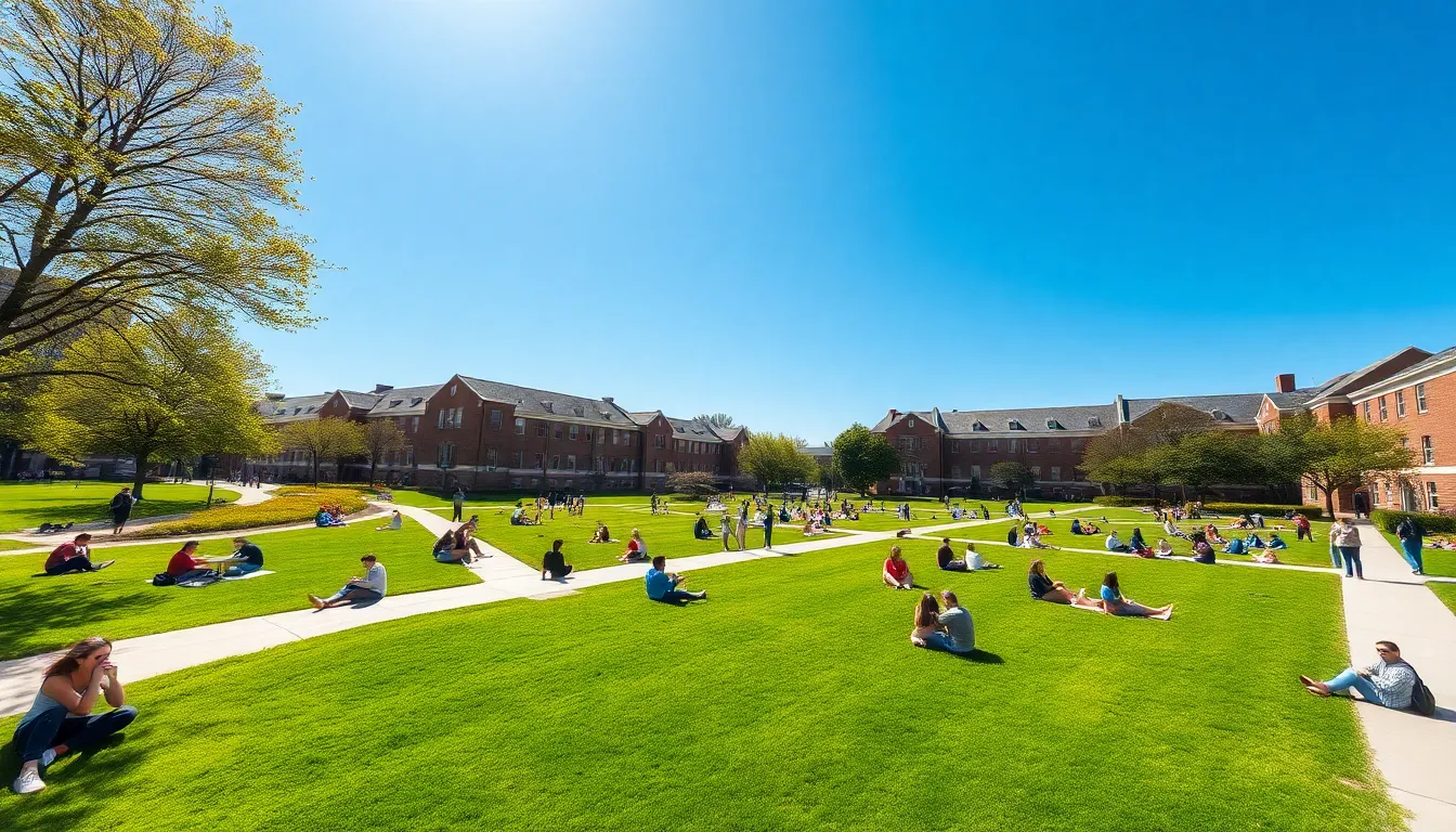 Students Engaged in Study Inside University Library