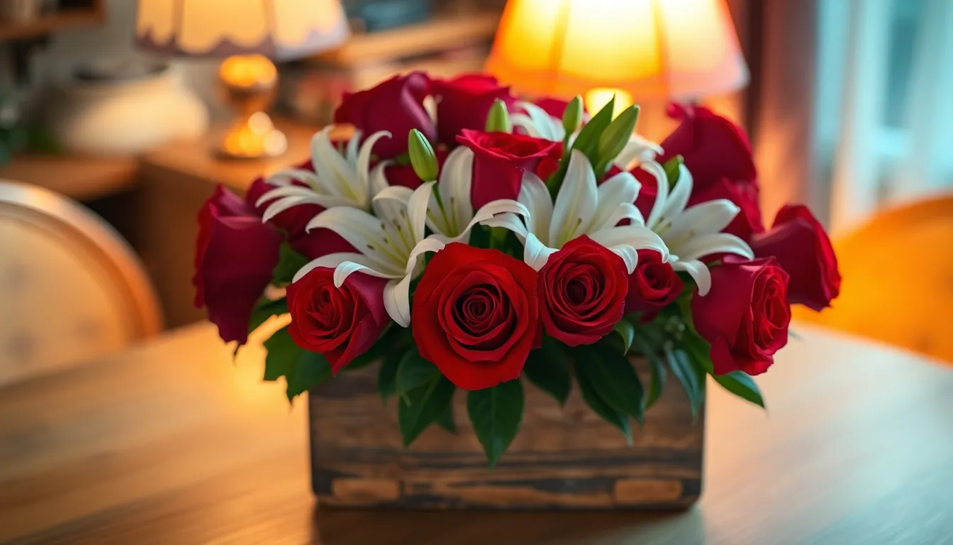 Romantic Floral Arrangement for Valentine's Day