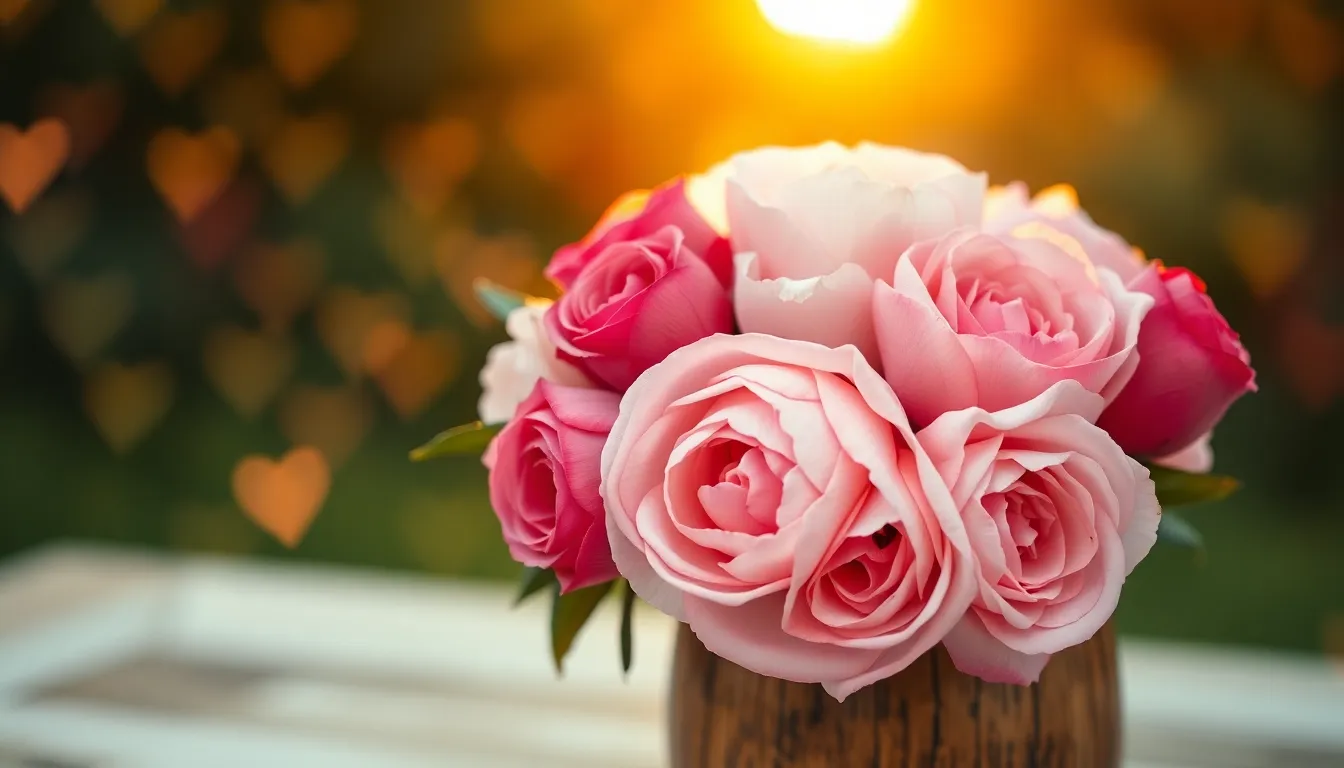 Romantic Floral Arrangement for Valentine's Day