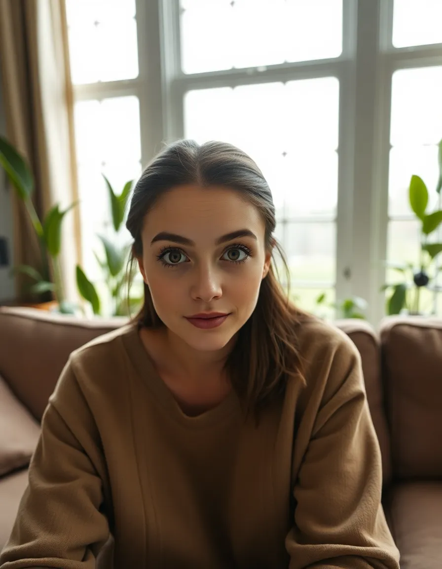 Vlogger's Indoor Reflection and Relaxation