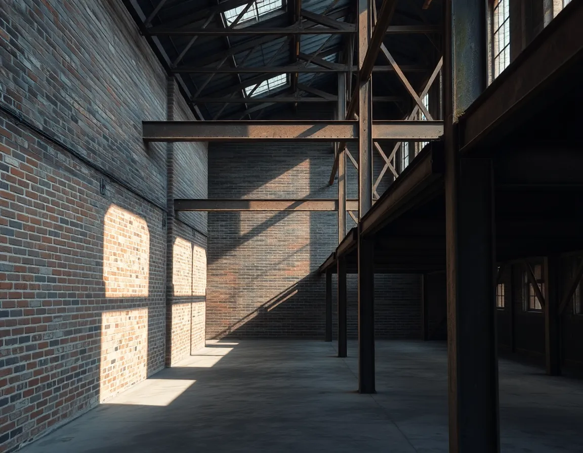 Dramatic Warehouse with Exposed Brick