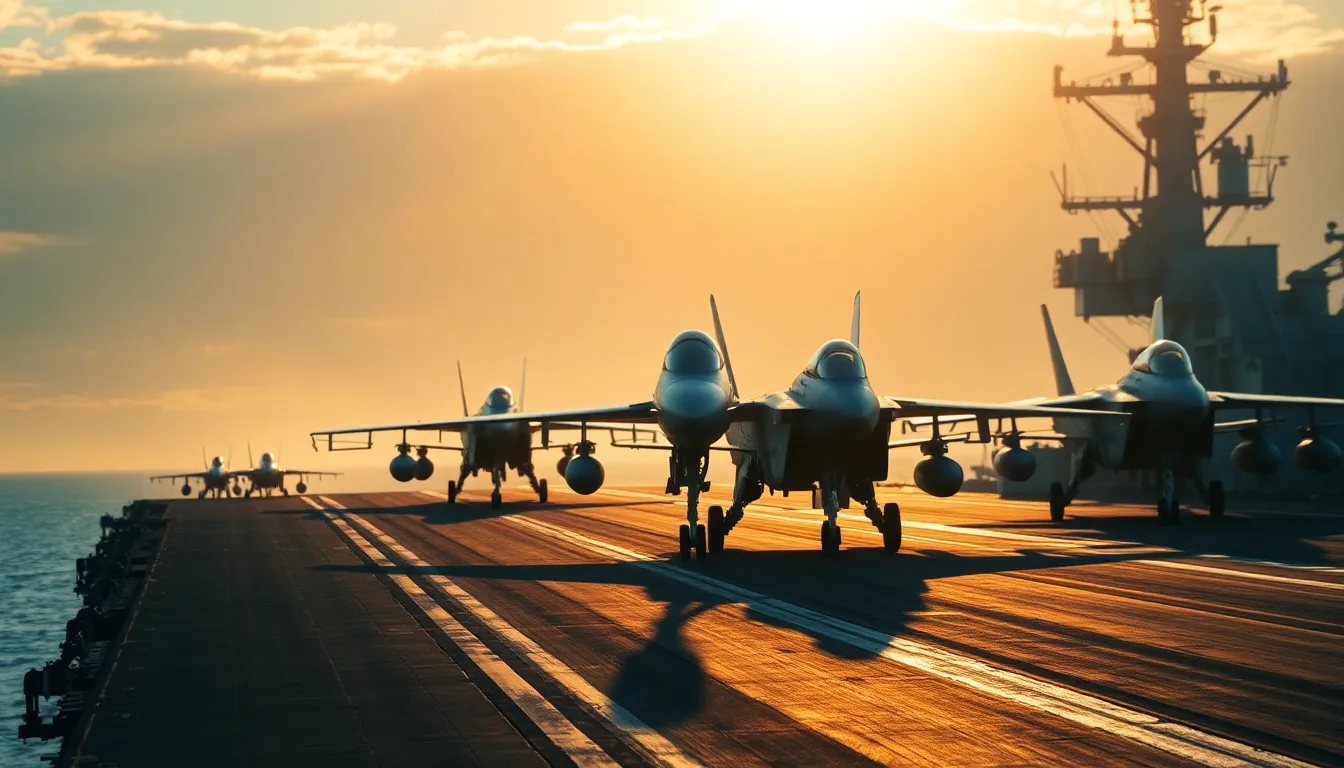 Action on an Aircraft Carrier