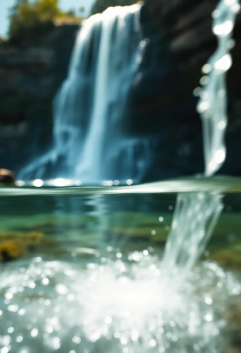 Dreamy Waterfall with Miniature Effect