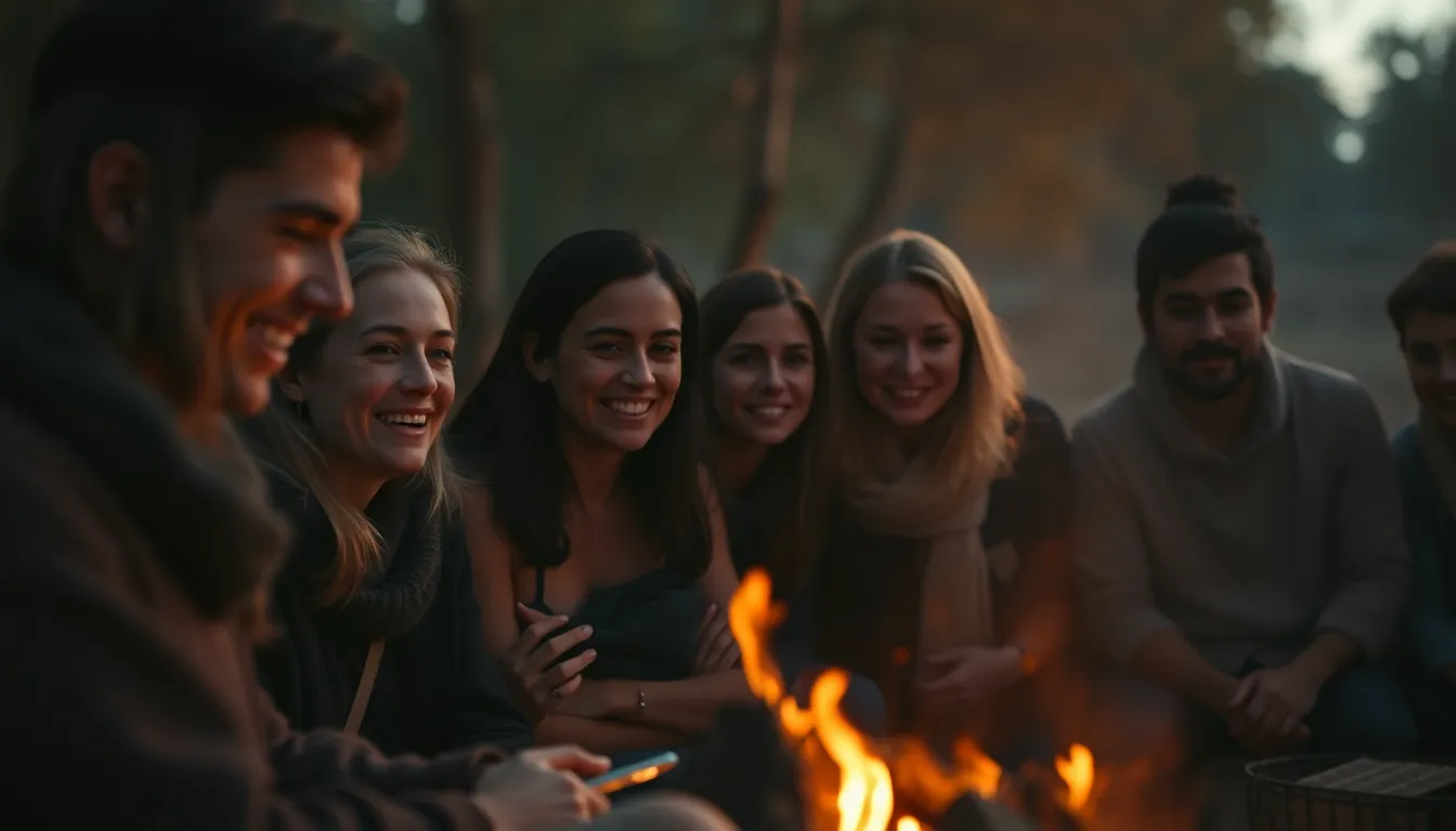 Engaging Wellness Workshop Around Firepit
