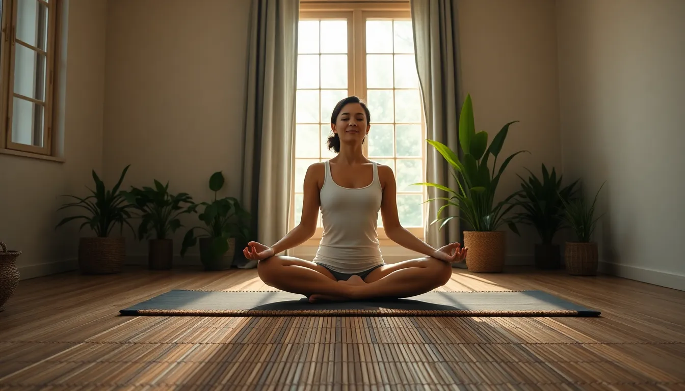 Yoga Meditation in Natural Light