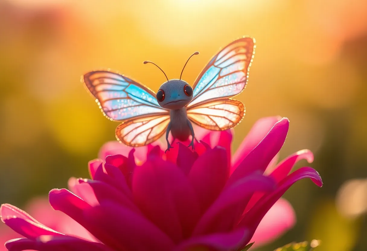 This captivating image features a whimsical creature that resembles a wise old owl, complete with oversized glasses, perched on a gnarled branch in a mystical forest. Ethereal moonlight casts soft highlights and deep shadows, enhancing the magical atmosphere. The creature’s expressive eyes capture the viewer’s attention, emphasizing its wisdom and charm. Surrounded by lush greenery and deep blues, this enchanting scene invites the imagination to explore.