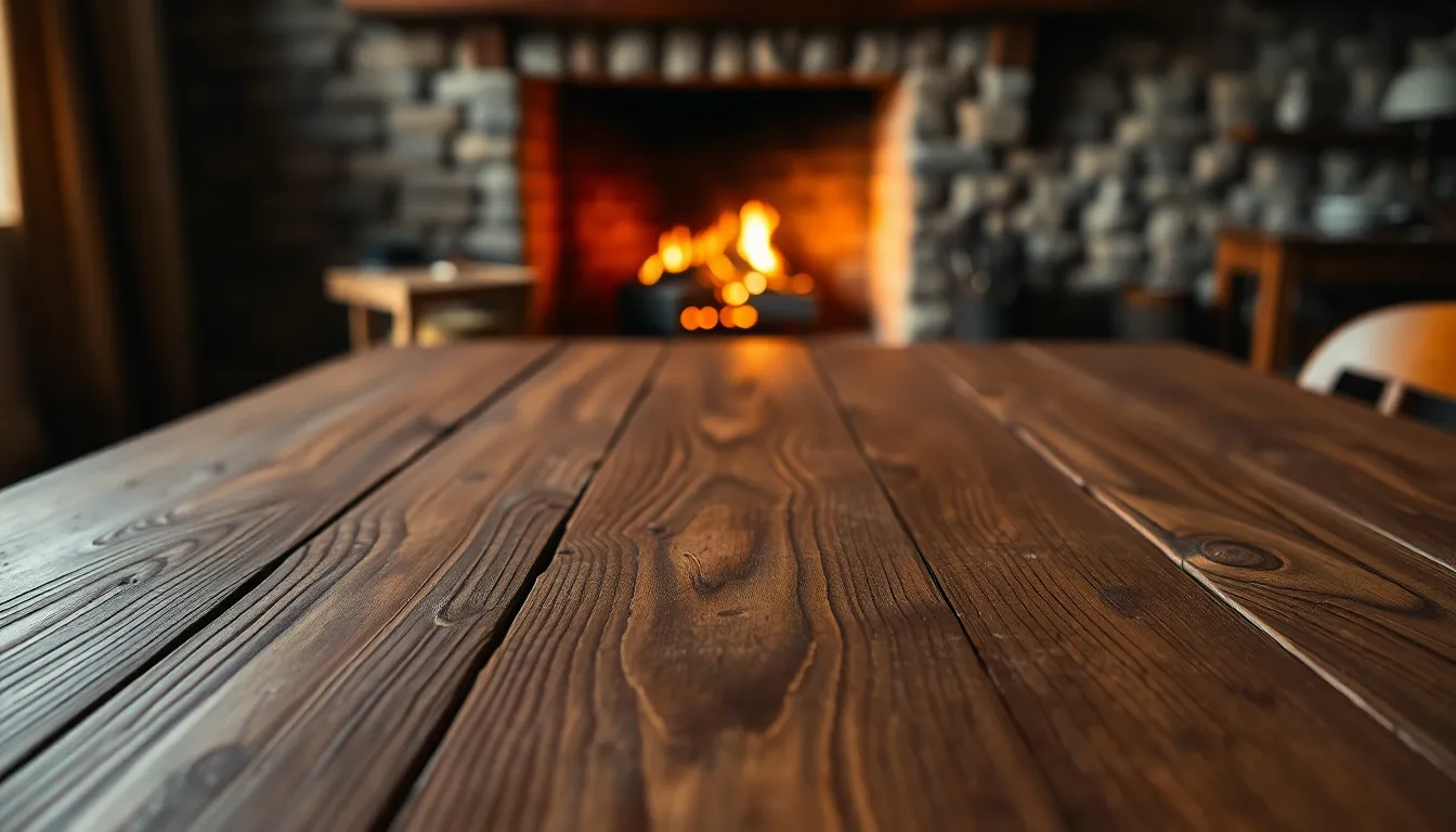 Intricate Grain Patterns on Weathered Oak Wood This image showcases a close-up view of a weathered oak wood slab, beautifully illuminated by the warm backlight of golden hour. The intricate grain patterns and natural texture are emphasized with a soft bokeh background, creating a serene and earthy mood. This piece highlights the rich colors and variations within the wood, making it an ideal representation of natural materials.