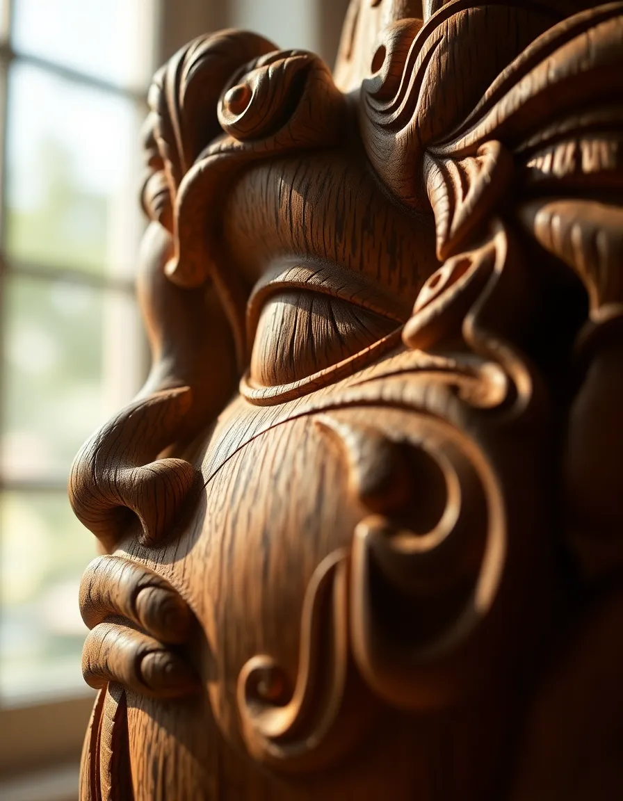 Intricate Wooden Sculpture Carvings