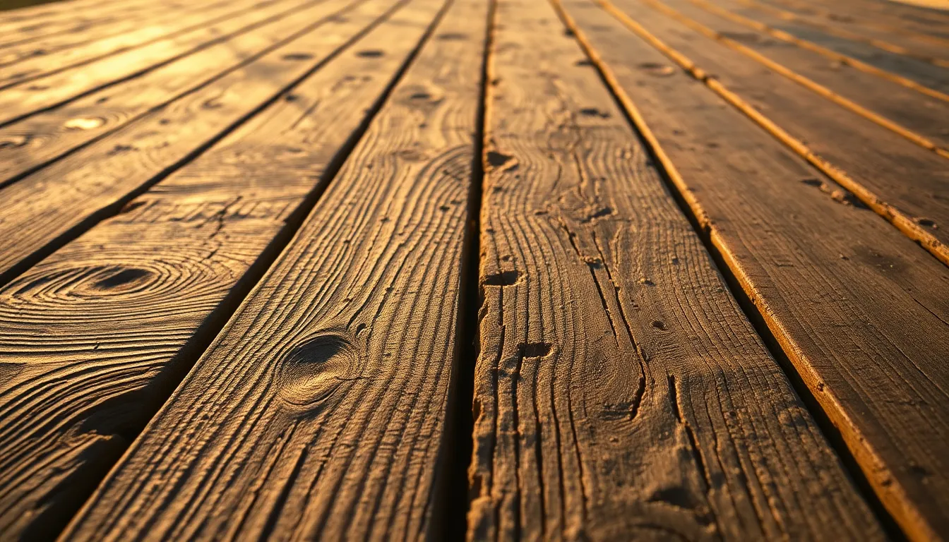 Rustic Weathered Oak Wood Planks