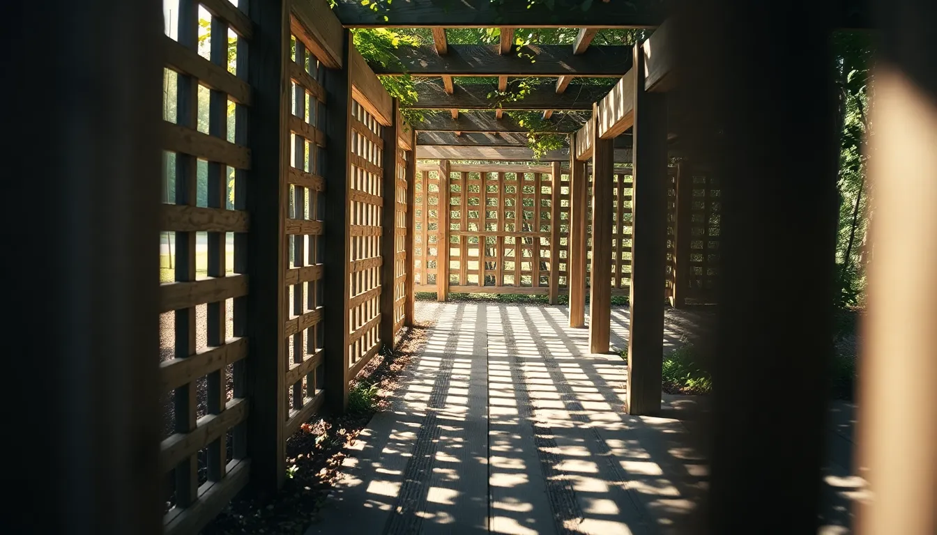 Lattice Shadows on Ground