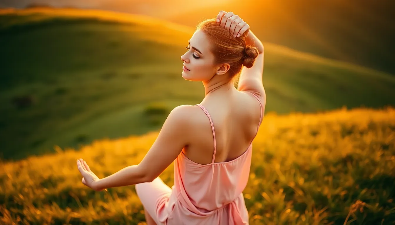 Serene Yoga Pose in Natural Light