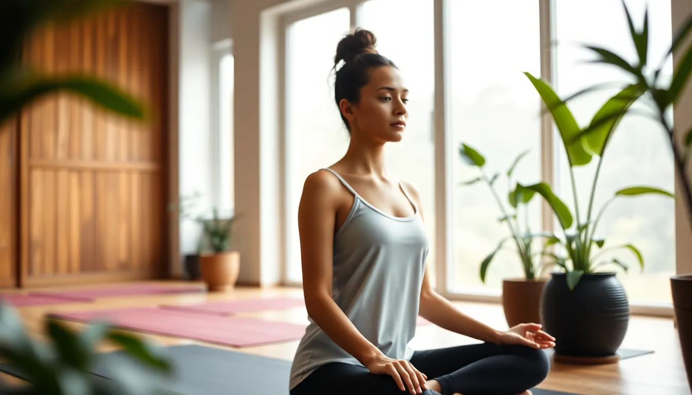 Serene Indoor Yoga Meditation