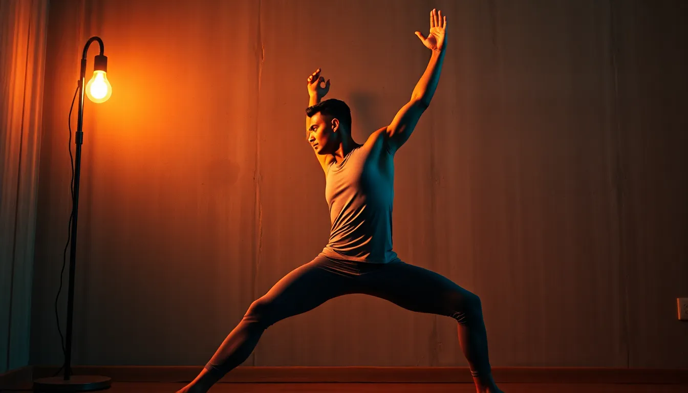 Dynamic Yoga Warrior Pose