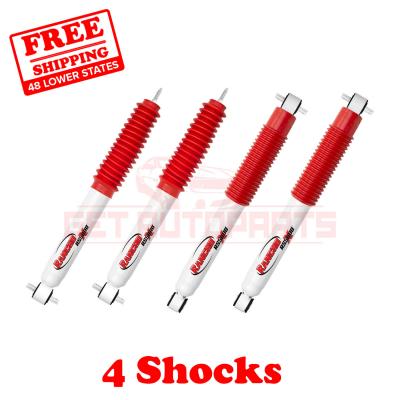 Kit of 4 Rancho Front & Rear RS5000X Gas Shocks 97-06 for Jeep Wrangler 2WD