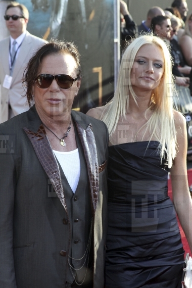 Mickey Rourke and date Anastassija Makarenko