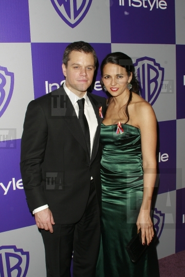 Matt Damon and wife Luciana