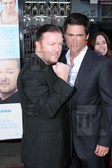 Ricky Gervais and Rob Lowe