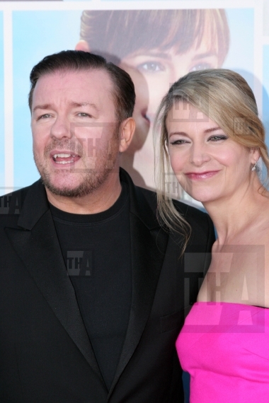 Ricky Gervais and Jane Fallon 