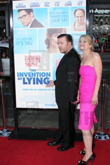 Ricky Gervais and Jane Fallon 