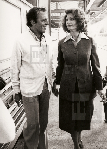 Richard Burton and Sophia Loren