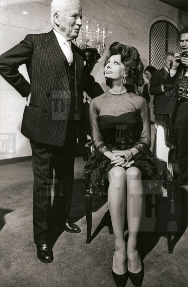 Sophia Loren and Charlie Chaplin