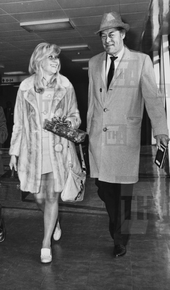 Rex Harrison and Elizabeth Harris