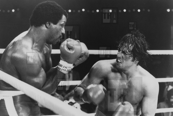 Sylvester Stallone and Carl Weathers 