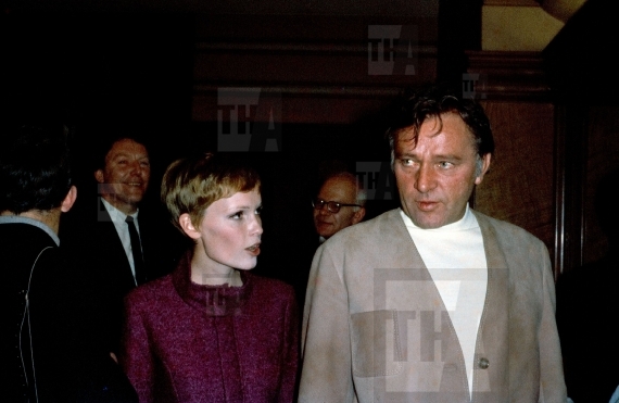 Mia Farrow and Richard Burton