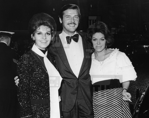 Roger Moore, his wife Louise and Rachael Roberts