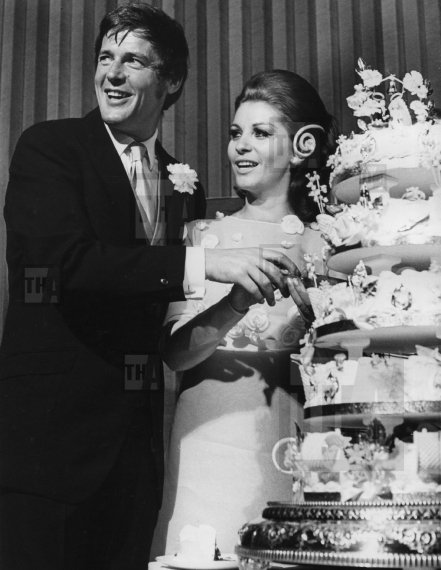 Roger Moore and his bride Luisa Mattioli
