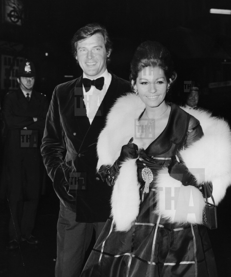 Roger Moore and his wife Luisa Mattioli