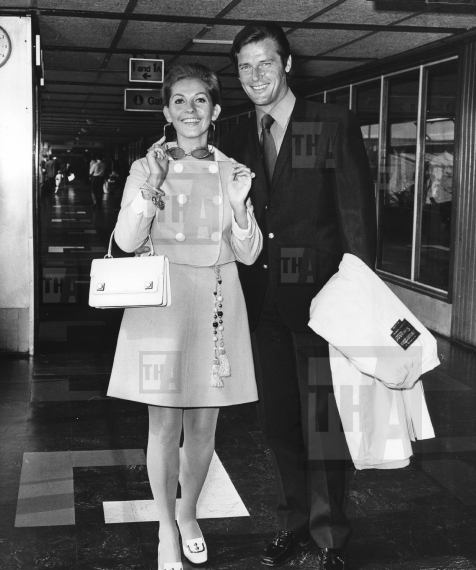 Roger Moore and his wife Luisa Mattioli