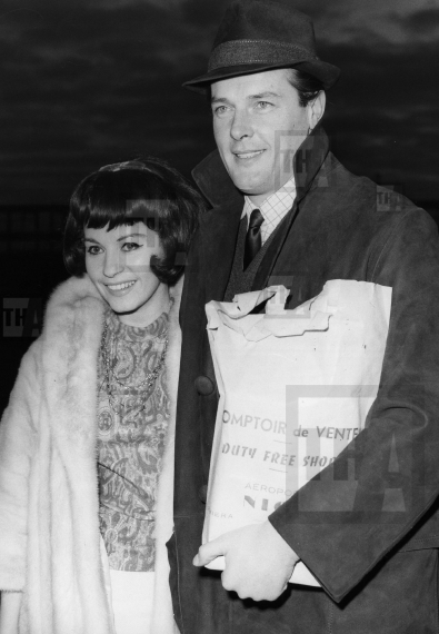 Roger Moore with his wife Luisa Mattioli