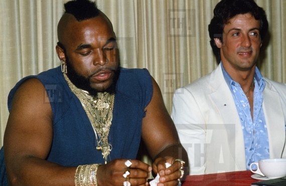 Mr. T and Sylvester Stallone