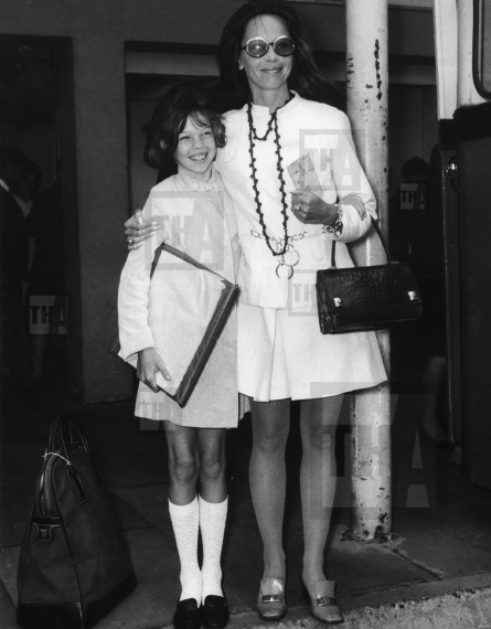Leslie Caron and daughter
