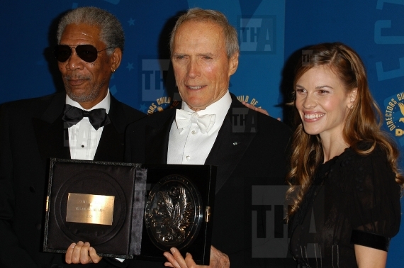 Red Carpet Retro - Morgan Freeman, Clint Eastwood and Hilary Swank