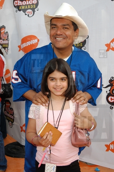 Red Carpet Retro - George Lopez and Daughter Mayan