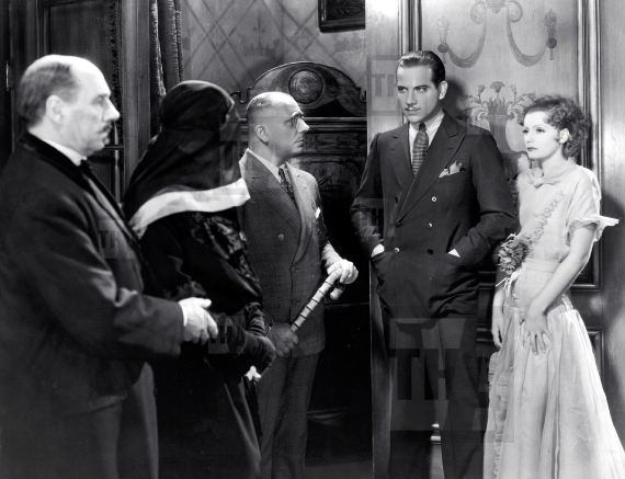 Greta Garbo, Melvyn Douglas, Erich von Stroheim