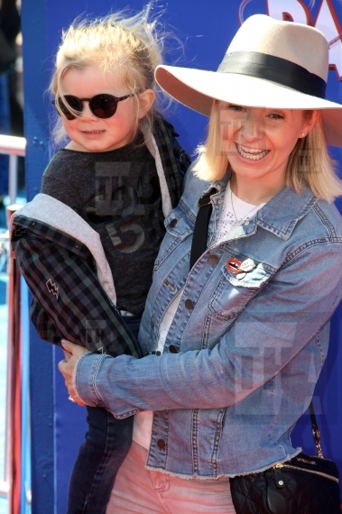 Beverley Mitchell and son Hutton Cameron
