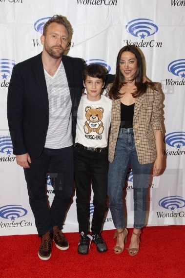 Lars Klevberg, Gabriel Bateman and Aubrey Plaza