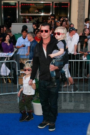 Gavin Rossdale with sons Kingston and Zuma 