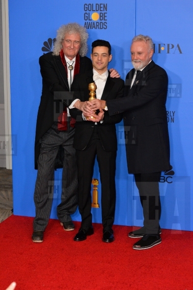 Brian May, Rami Malek & Roger Taylor