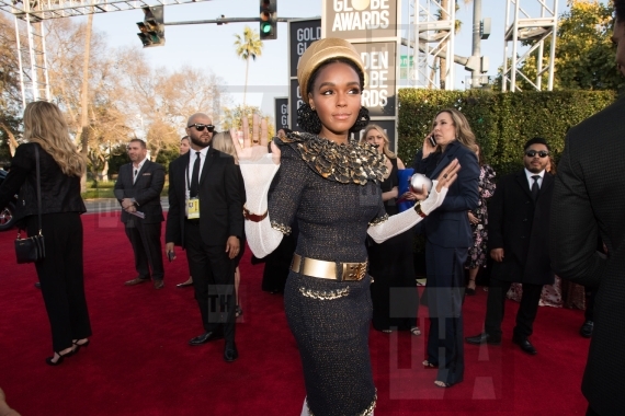 Janelle Monáe arrives at the 76th A...