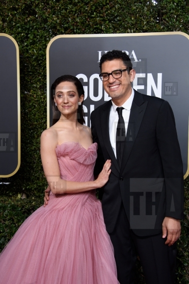 Emmy Rossum and Sam Esmail arrive a...