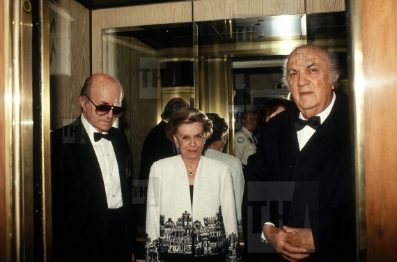 Director Federico Fellini, wife Giulietta Masina