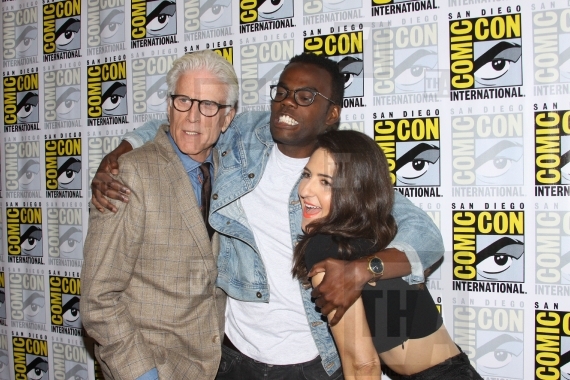 Ted Danson, William Jackson Harper and D'Arcy Carden