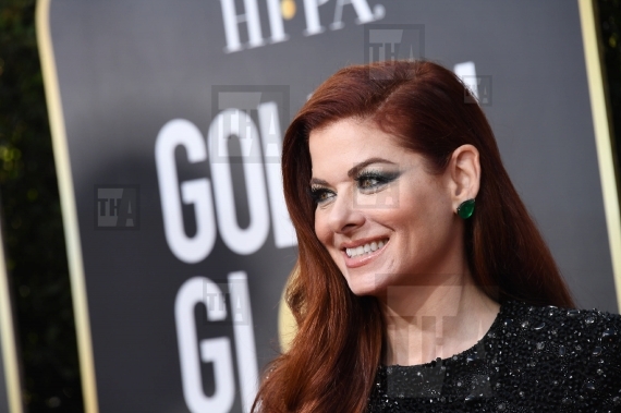 Debra Messing arrives at the 75th Annual...
