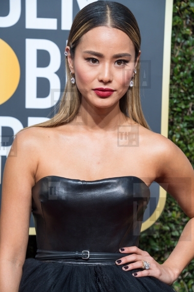 Jamie Chung arrives at the 75th Annual G...