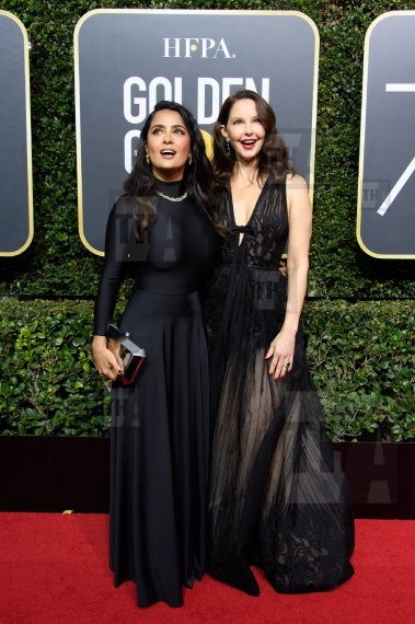 Salma Hayek and Ashley Judd arrive at th...