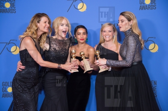 Laura Dern, Nicole Kidman, Zoe Kravitz, Reese Witherspoon, and Shailene Woodley 